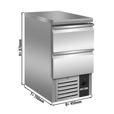 Холодильный стол PREMIUM - 0,45 x 07 m / 2 выдвижн.секции / объем: 102 л 