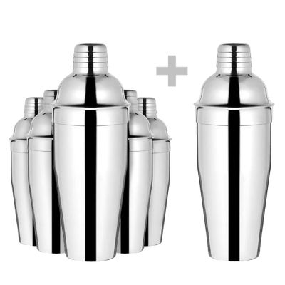 (6 Stück) - Cocktail Shaker - Edelstahl - 750ml