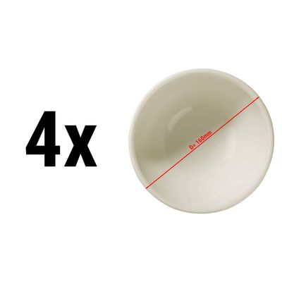 (4 pièces) TEOS - Bol/assiette à soupe - Ø 16 cm