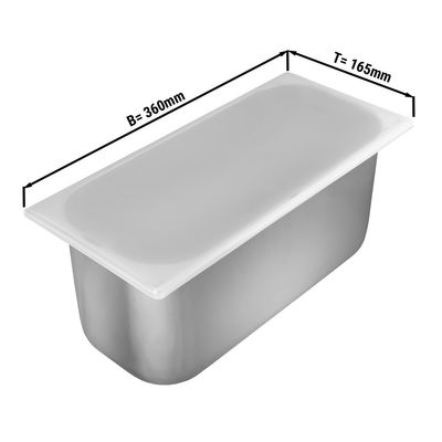Dondurma Kabı için Silikon Kapak - 360 x 165 mm