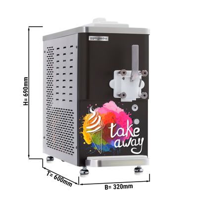 Softijsmachine - 11,25 liter/uur - 1,5 kW - voor 1 soort ijs