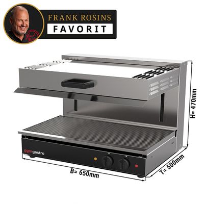 Pita Oven/ Salamander SPECIAL - with height-adjustable heating element - 0.65 m - Oven for gratinating - Toaster	