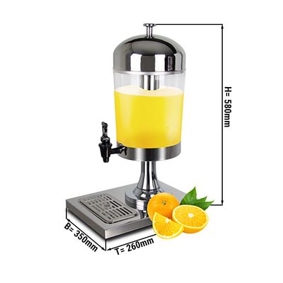 Juice dispenser - 8 litres - stainless steel