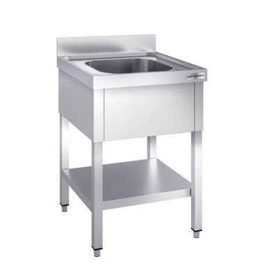 Spültisch PREMIUM - 600x700mm - mit Grundboden & 1 Becken