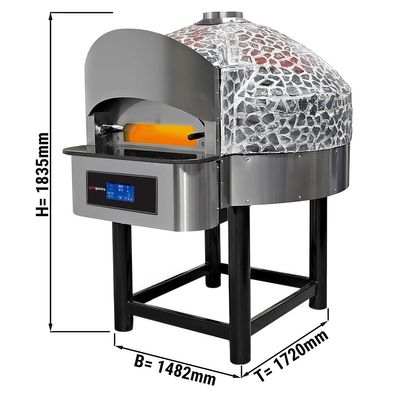 Gas stone pizza oven - 9x 30 cm