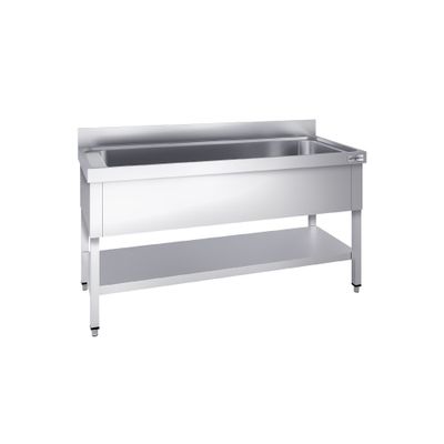 Topfspültisch Premium - 1000x600mm - mit Grundboden & 1 Becken