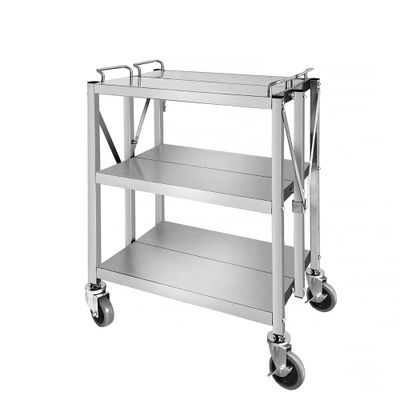 Servierwagen - klappbar - 635x400mm - mit 3 Abstellfächen