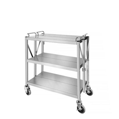 Servierwagen - klappbar - 880x500mm - mit 3 Abstellfächen