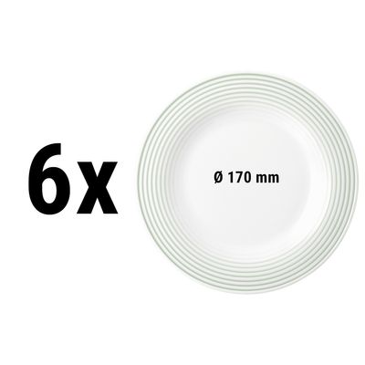 (6 pieces) Seltmann Weiden - Plate flat - Ø 17 cm