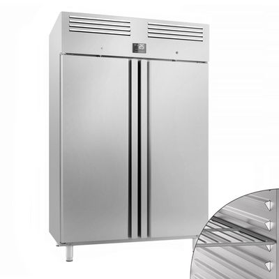Tiefkühlschrank Edelstahl Premium PLUS - GN 2/1 - 1240 Liter - mit 2 Türen