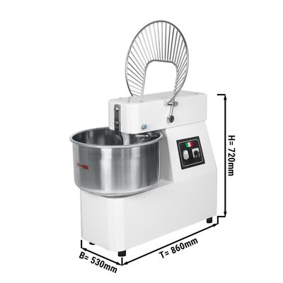 Dough machine 53 litres / 44 kg / + 2 speeds - 400 volt