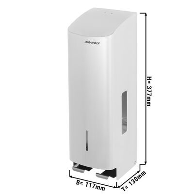 AIR-WOLF - Toilet paper dispenser - for 3 household rolls	