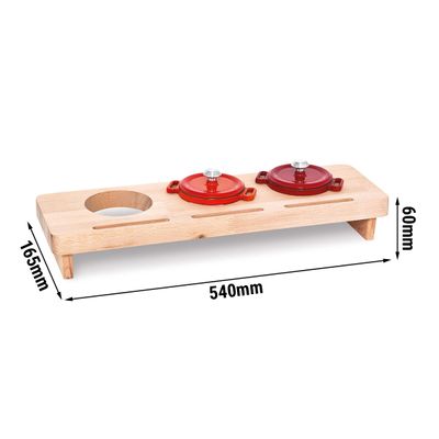 Wooden pot stand – for 3 pots