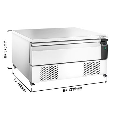 Szafka chłodniczo-mroźnicza - 1 szuflada - 1,23 m - dla GN 1/1 - 113L