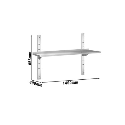 Wandplanken PREMIUM - 1400x400mm - met 1 etage