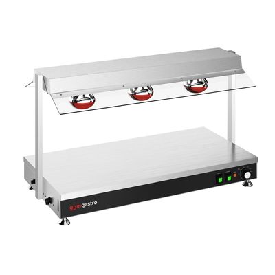Warmhalteplatte - 1,5 kW -  mit 3 Wärmelampen