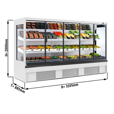 Refrigerated Wall Shelves White
