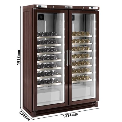 Şarap Buzdolabı Hakiki Ahşap -2 İklim Bölgeli - 700 litre - Maks. 210 şişe