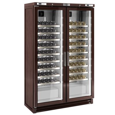 Weinkühlschrank - Echtholz - 2 Klimazonen - 700 Liter - max. 210 Flaschen