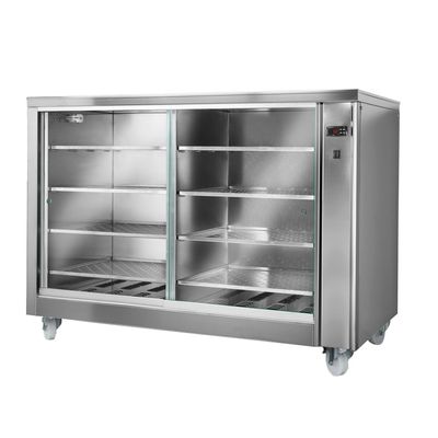Wärmeschrank mit Glasschiebetür & 8 Ablagen - 1415x1045x1020 mm