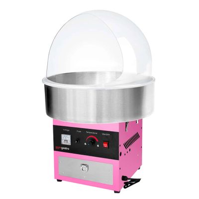 Zuckerwattemaschine - Ø 520mm - 950 Watt - Rosa - inkl. Hygieneschutz