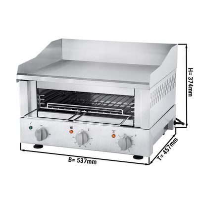 ROBAND | Grille-pain Griddle 500 - 3,3 kW - Grill & Salamandre