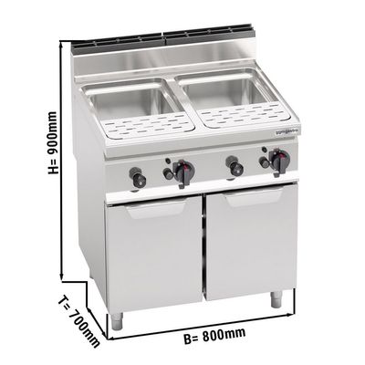 Gazlı Makarna Pişirme Makinesi (20 kW)