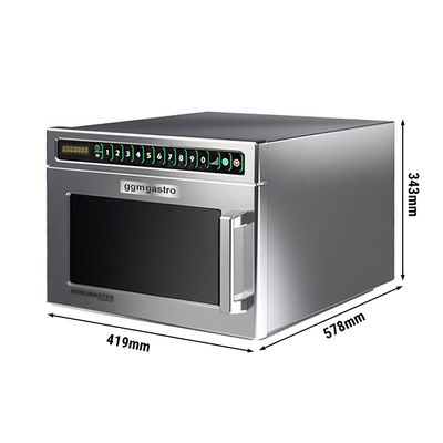 Automatyczna kuchenka mikrofalowa - 17 litrów - 2,1 kW - Cyfrowa