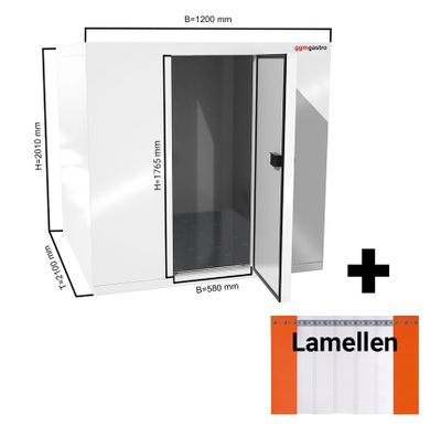 Cella freezer - 1200x2100mm - 3,2m³ - incl. lamelle	