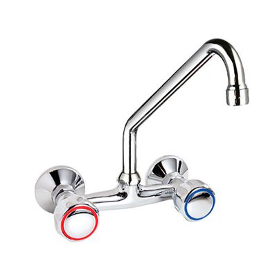 Two hole wall mixer tap 1000
