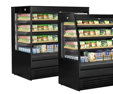 Espositori murali refrigerati - aperti - rotondi e quadrati