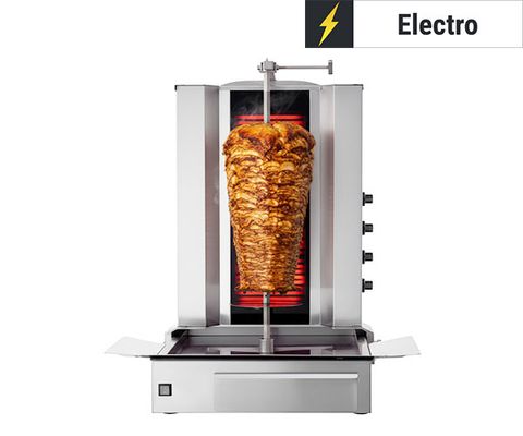 Electric kebab grills - engine below