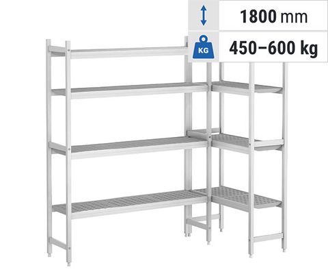 Système d’étagères CASSIAN – aluminium/plastique  