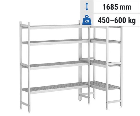 Système d’étagères CASSIAN – aluminium/plastique