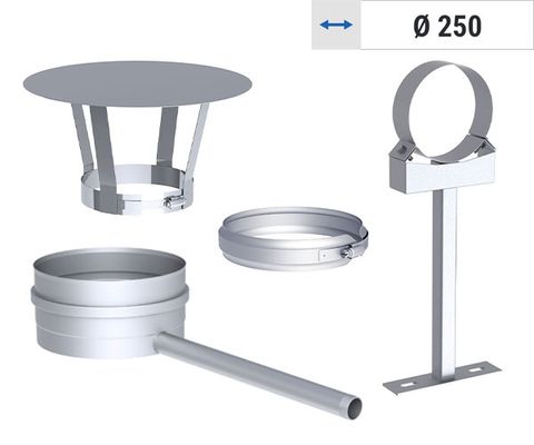 Ø 250 - Accessories for single-walled ventilation systems