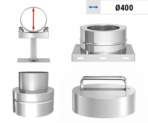Innen-Ø 400 - Zubehör doppelwandig