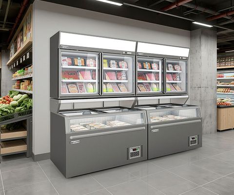 Wall-Mounted Refrigerated & Frozen Food Display Case