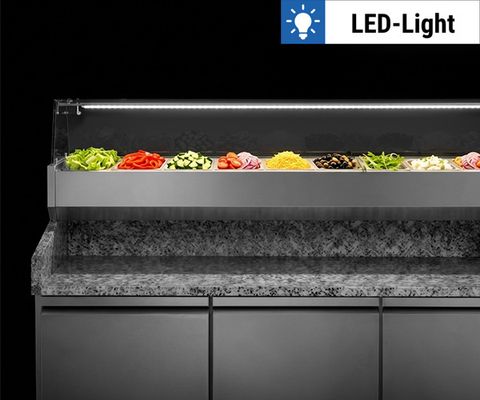Pizza Chillers - with Refrigerated Display Case & LED