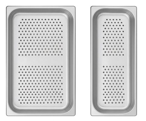 GN containers - perforated stainless steel