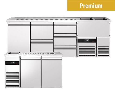 Banchi birra Premium - porte in acciaio inox