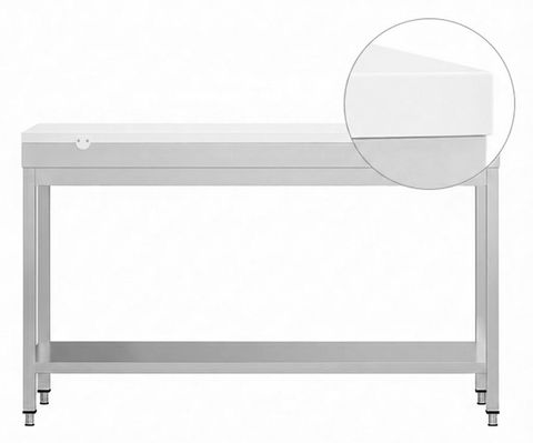 Bäckereitische - Kunststoffplatte Weiß