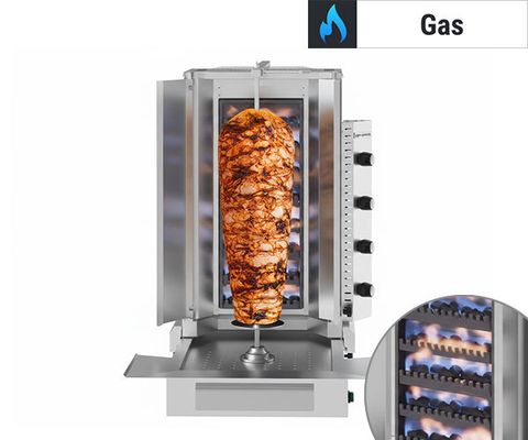 Gas lava stone doner grills