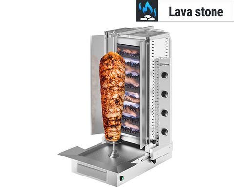 Gas lava stone doner grills