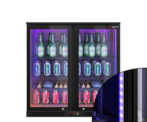 Barové lednice s barevným  světlem LED