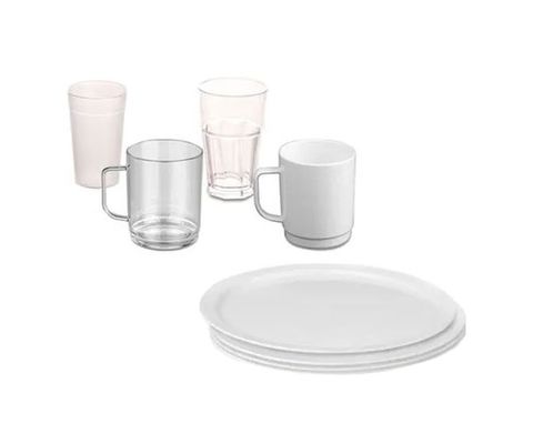 Polycarbonate glasses, cups & plates