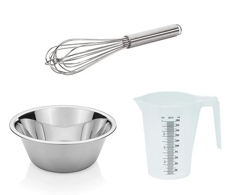 Mixing bowls, measuring jugs & whisks