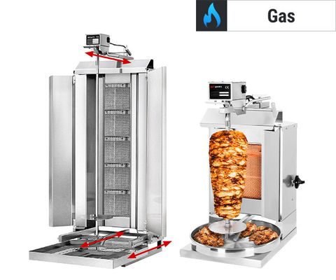 Gas kebab grills - engine top