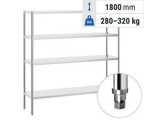 Étagères en inox- avec pieds