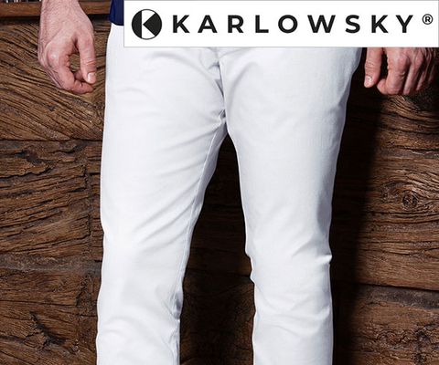 KARLOWSKY | Men's chinos white