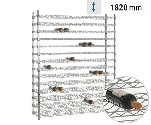 Casier à vin – chromé